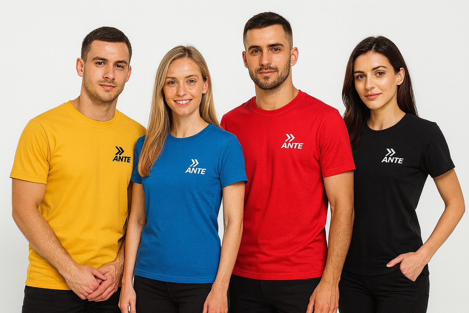 Koszulki Bawełniane z nadrukiem DTF Sitofruk Haft ANTE SPORT kolory Damskie Męskie Dziecięce