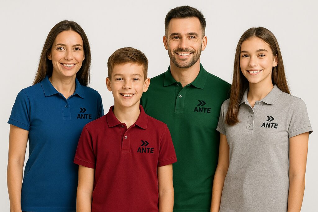 rodzina koszulki POLO ANTE