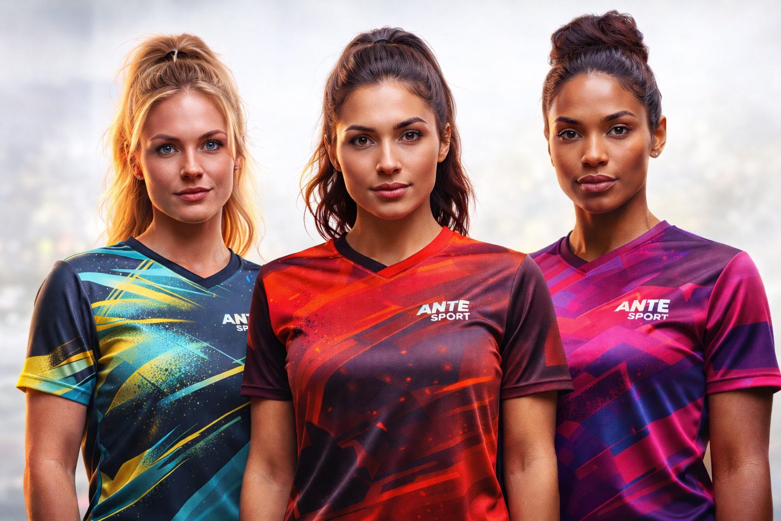 Koszulki Sublimowane z nadrukiem FULL PRINT ANTE SPORT DAMSKIE